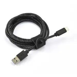 Câble USB C ADEQWAT vers USB noir 2m tressé pas cher