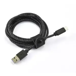 Câble USB C ADEQWAT vers USB noir 3m tressé pas cher