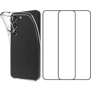 Pack ESSENTIELB Samsung S23+ Coque souple + verre trempe pas cher