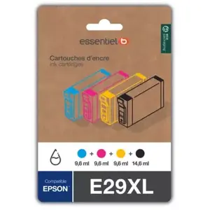 Cartouche d'encre ESSENTIELB E29 XL Noir + 3 couleurs