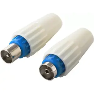 Fiche antenne TV LISTO Coaxiale Droite lot 2 M/F pas cher