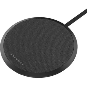 Chargeur induction ADEQWAT sans fil noir ultra-plat 15W pas cher