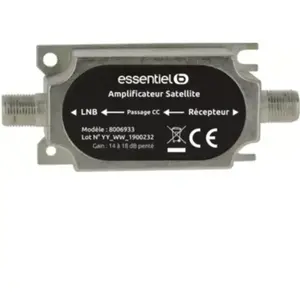 Fiche antenne TV ESSENTIELB Ligne SAT Bis G:18DB pas cher