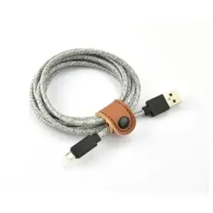 Câble micro USB ADEQWAT vers USB gris 2m tréssé pas cher
