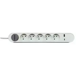 Multiprise ESSENTIELB 5 prises + port USB-C et USB-A 20W pas cher