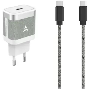 Chargeur secteur ADEQWAT 30W + cable USB-C / USB-C pas cher