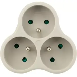 Essentielb - Multiprise Triplite En Bioplastique Blanc pas cher