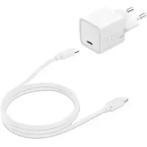 Chargeur + câble ESSENTIELB 20W PowerDelivery USB-C +Câble Lightning pas cher