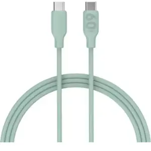 Câble USB C ESSENTIELB vers USB-C 1m vert métallisé pas cher