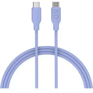 Câble USB C ESSENTIELB vers USB-C 1m violet métallisé pas cher