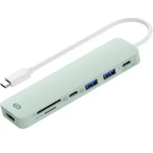 Hub ESSENTIELB 7 en 1 Vert pas cher