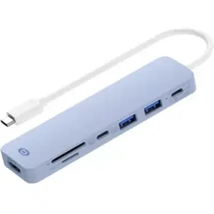Hub ESSENTIELB 7 en 1 violet pas cher