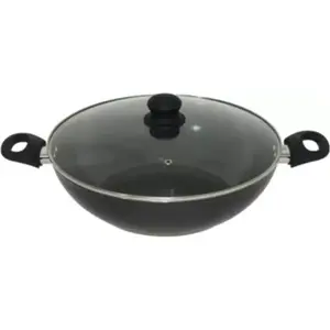Wok ESSENTIELB 32cm céramique noir pas cher