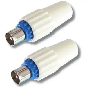 Fiche antenne TV LISTO coaxiale Droite- Lot de 2M pas cher