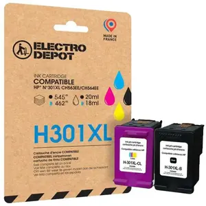 Multipack Cartouches D'encres Electro Depot Compatible Hp H301xl Pack Noir+couleur pas cher