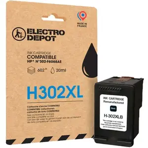 Cartouche D'encre Electro Depot Compatible Hp H302xl Noir pas cher