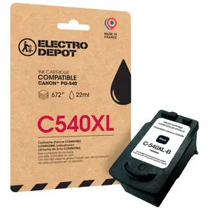 Cartouche D'encre Electro Depot Compatible Canon C540xl Noir pas cher