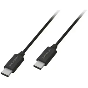 THOMSON Câble de charge et de synchronisation USB C / USB C - Noir pas cher