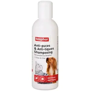Beaphar Shampooing Anti-Puces et Anti-Tiques Chien et Chat 200ml pas cher