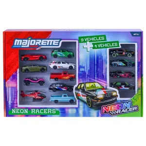 MAJORETTE - SL Neon Racer Set 13 Pcs - Dès 3 ans pas cher