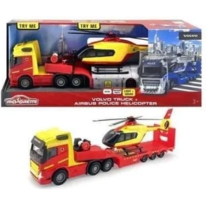 Camion avec Hélicoptère Police Majorette GS 35 cm pas cher