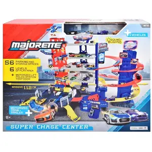 Majorette Super Chase Center+5 véhicules pas cher