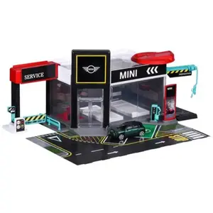 Majorette Mini Showroom Set + 1 Vehicle pas cher