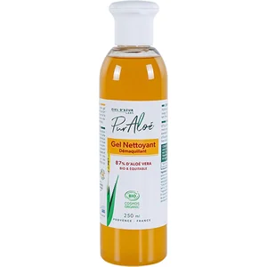 Pur'aloe - Gel nettoyant démaquillant aloe vera 87% 250 ml - Pur Aloe pas cher