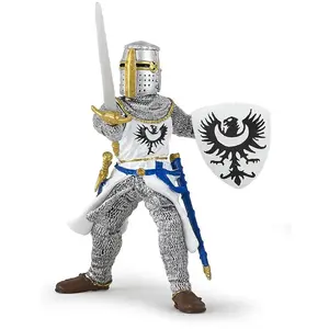 Figurine Chevalier Blanc à l'épée PAPO - Le Monde Médiéval - Pour Enfant dès 3 ans pas cher