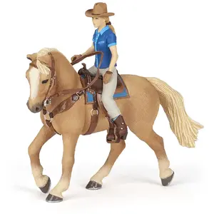 Papo - Cheval western et sa cavalière - pas cher