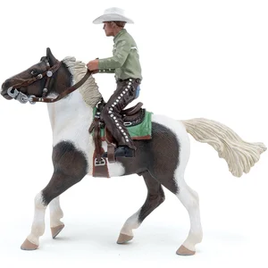 Papo - Figurines à Collectionner - Cheval Western et Son Cavalier - 51573 - Chevaux - Equitation - pour Enfants - Filles Et Garçons - A Partir de 3 Ans pas cher