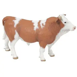 Figurine Taureau Simmental - PAPO - La Vie à la Ferme - Pour Enfant à partir de 3 ans pas cher