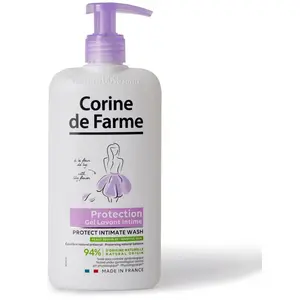 Corine de Farme Gel Intime Protect - Gel de Toilette Intime Hypoallergénique et sans Sulfate à la Fleur de Lys - Testé sous Contrôle Pharmaceutique, Dermatologique et Gynécologique - 250 mlVendu parrakuten