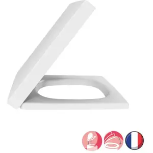 Abattant JACOB DELAFON Terrace, descente progressive et déclipsable, B... pas cher