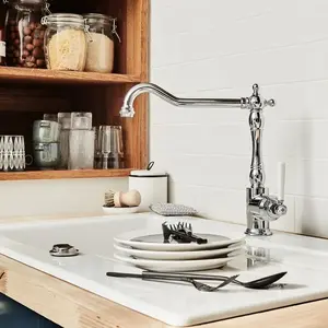 JACOB DELAFON Mitigeur Cuisine Cléo 1889 E24317-CP, style rétro poigné...Vendu parcdiscount