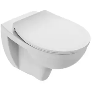 JACOB DELAFON WC suspendu sans bride Patio + abattant extra plat EDV134-00Vendu parcdiscount