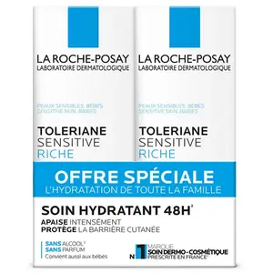 La Roche Posay LOT*2 Toleriane Sensitive Riche 40ml pas cher