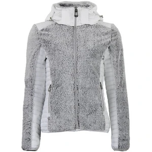 Dames gebreide hoodie met rits in twee materialen Peak Mountain
