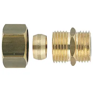Raccord laiton bicone union mâle droit 20X27-18Vendu parmanomano