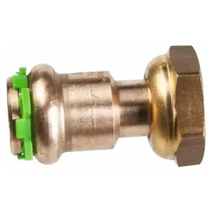 Raccord cuivre droit avec écrou à sertir - F 1 - diamètre 22 mm - Aalberts Integrated Piping Systems pas cher