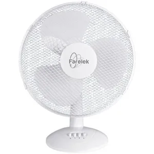 Farelek MIAMI 40 - Ventilateur à poser Ø40cm 50W blanc oscillant pas cher