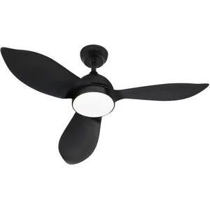 FARELEK CORSICA Noir- Ventilateur de plafond Ø116cm 70W + éclairage LED pas cher