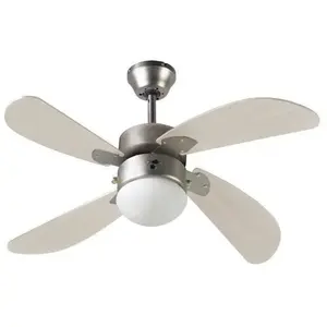 Plafondventilator met licht FARELEK BERMUDES 50W pas cher