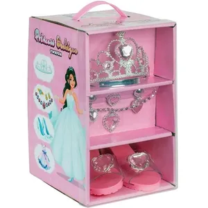 Jeux de société - Ensemble de princesse - Chaussures diadème bijoux - Pour filles à partir de 4 ans pas cher
