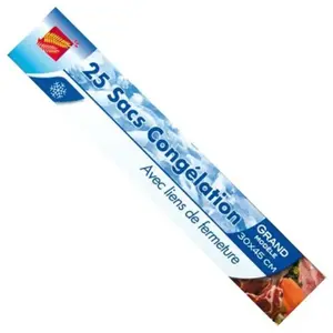 ELBE - 25 Sacs congélation grand modèle 30x45cm pas cher