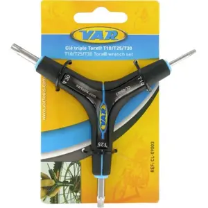 VAR Outillage - Entretien - Pompes Cle torx triple t10/t25/t30 pas cher
