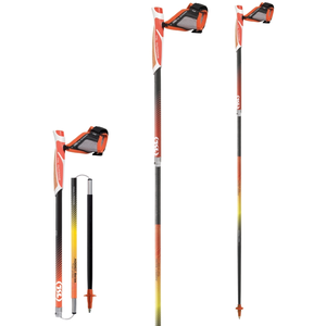 Bâton de trail TSL Trail Carbon 4 Cork Fire Orange 135 cm pas cher