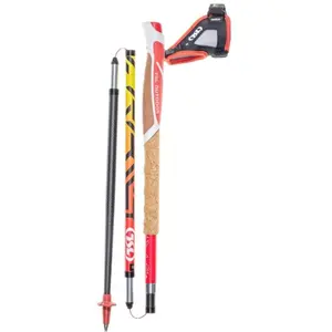 Bâton de trail TSL Trail Carbon 4 Cork Cross Orange 135 cm pas cher