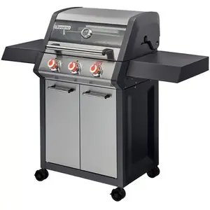 Barbecue gaz BRASERO Monroe Pro X3S Turbo - 3 brûleurs - 11,2 kWVendu parcdiscount