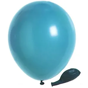 Ballons Opaques - Turquoise - 25cm - Latex - Décoration de fête - Gonflage hélium possible pas cher